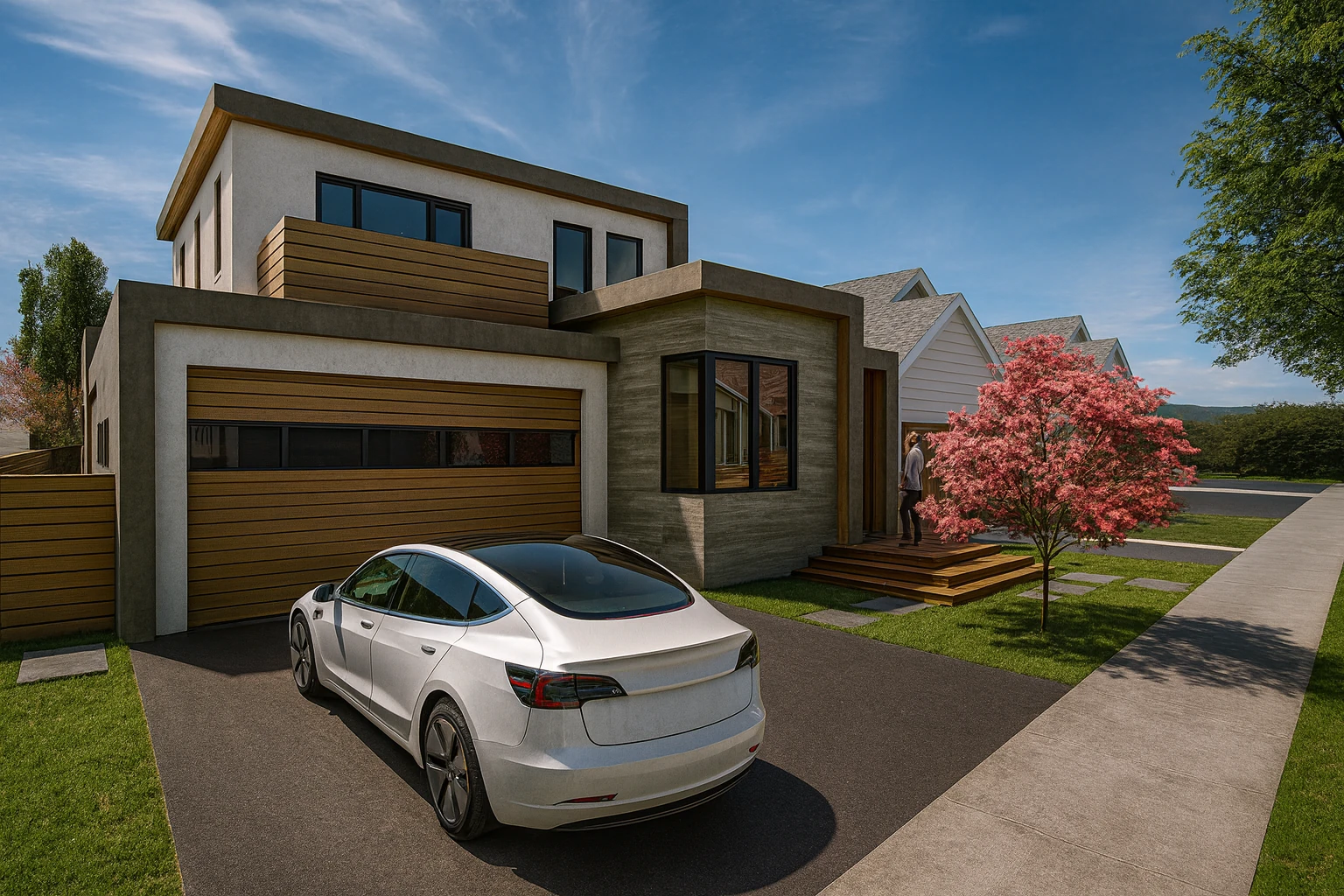 Mountain View House — Front – New residential design