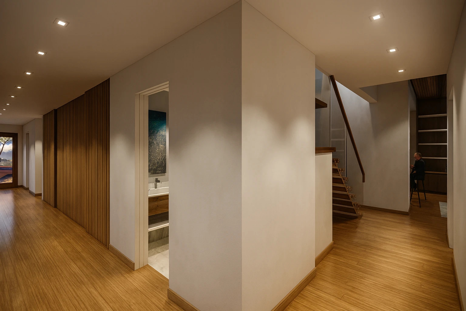 Mountain View House — Hall – New residential design