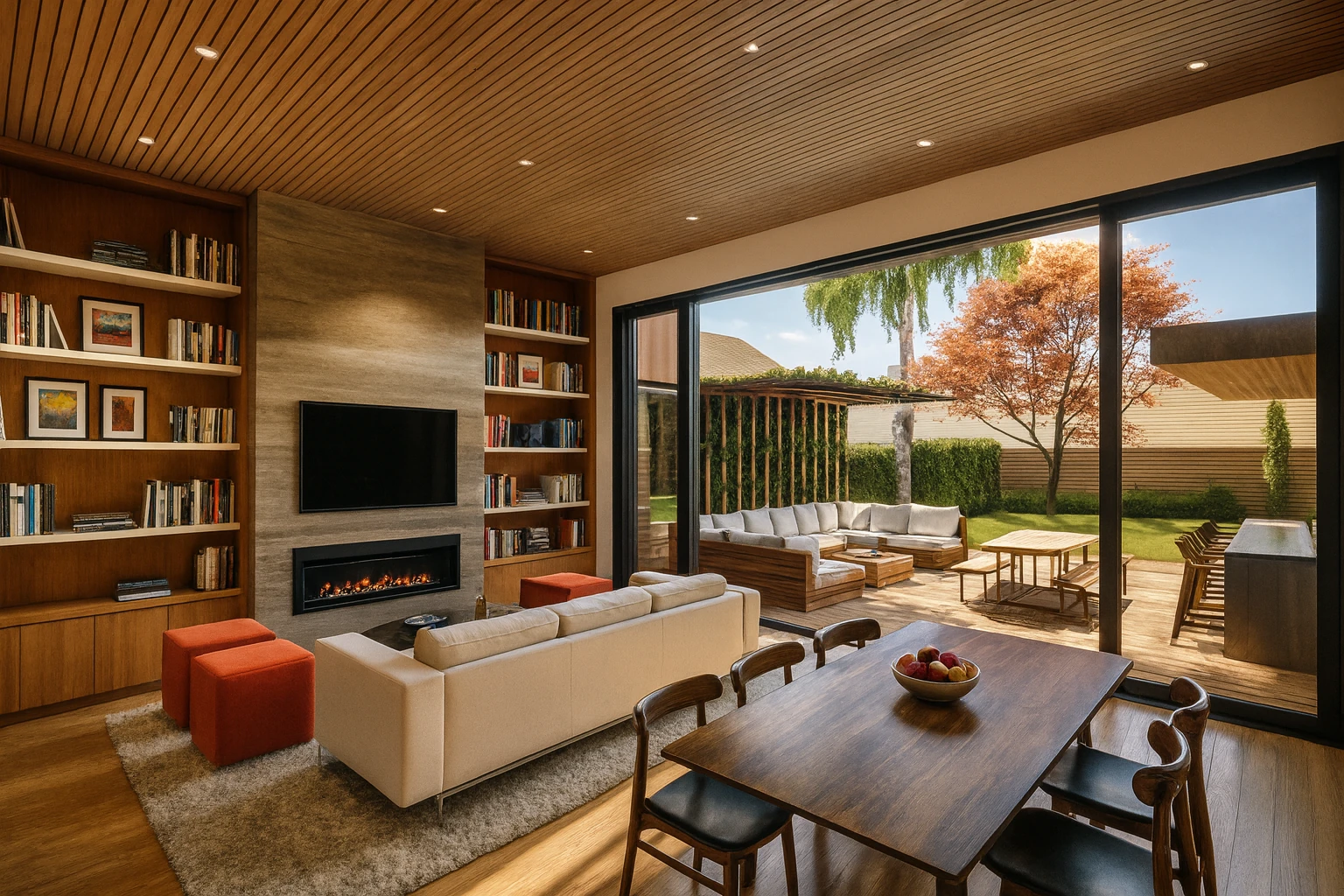 Mountain View House — Great Room – New residential design